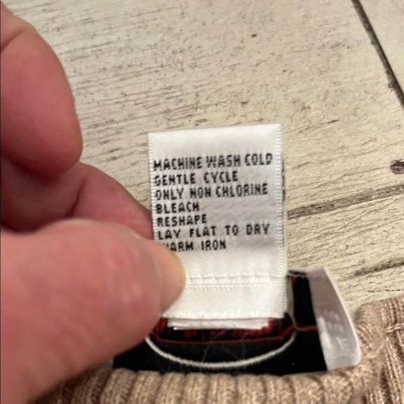 Talbots Multicolor Crochet Pattern Sweater - Picture 7 of 9